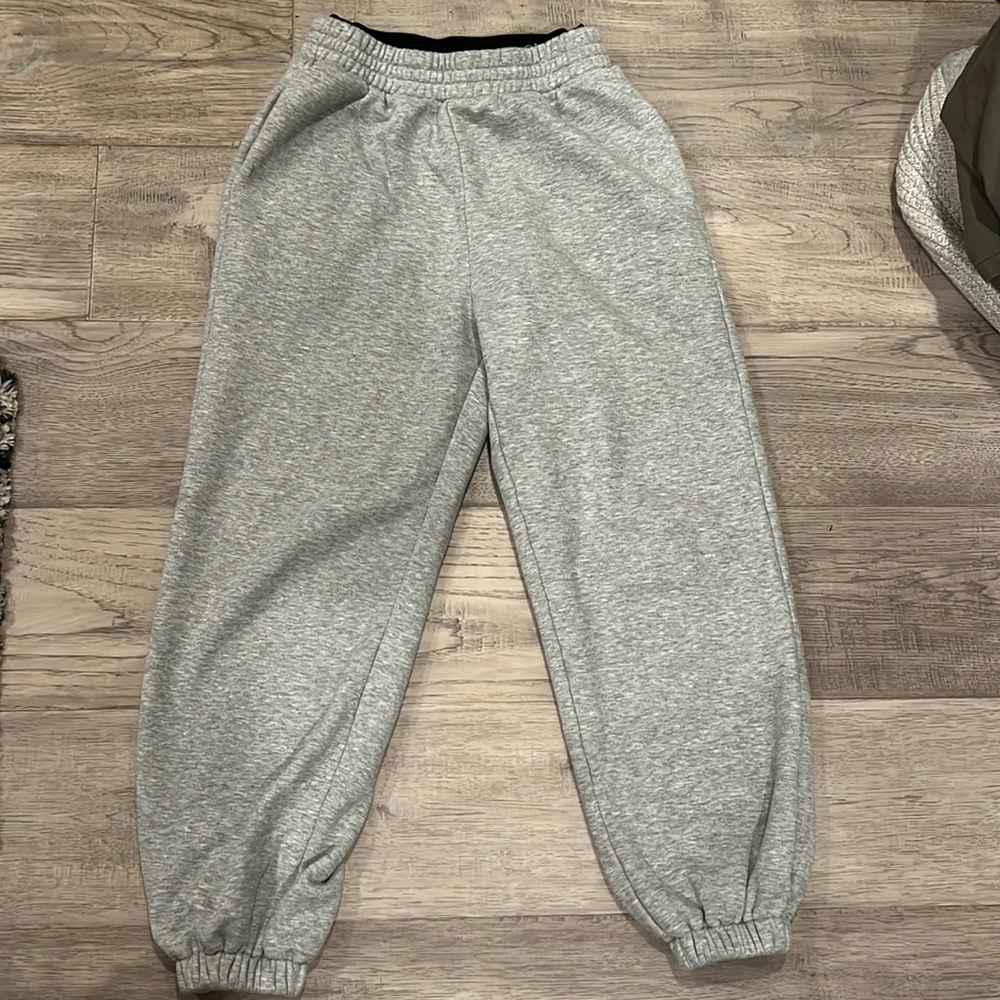 Ogl polar fleece double waistband sweatpants grey
